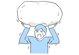 put up withのイラスト